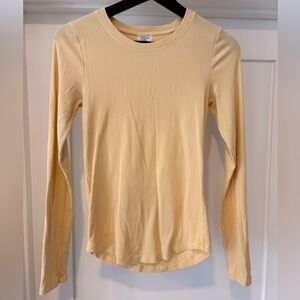Wilfred Soft Yellow Long Sleeve Top